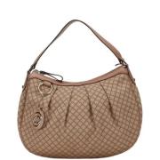 Pre-owned Canvas shoulder-bags Gucci Vintage , Beige , Dames