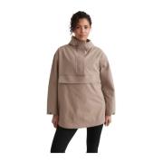 Waterdichte Oversized Anorak Aim'n , Brown , Dames