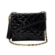 Pre-owned Leather chanel-bags Chanel Vintage , Black , Dames