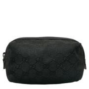 Pre-owned Canvas pouches Gucci Vintage , Black , Dames