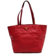 Pre-owned Leather prada-bags Prada Vintage , Red , Dames