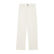 Livigno Katoenen Gabardine Broek Max Mara Weekend , Beige , Dames