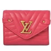 Pre-owned Leather wallets Louis Vuitton Vintage , Pink , Dames