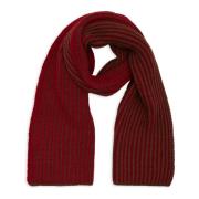 Rood Wol Kasjmier Sjaal Visser's Rib Gallo , Red , Unisex