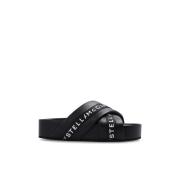 Zwarte `Vesta` Slippers met Teenafscheiders Stella McCartney , Black ,...