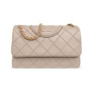 Convertible Fleming Schoudertas in Beige Tory Burch , Beige , Dames