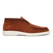 Suede Desert Boot Santoni , Brown , Heren