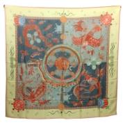 Pre-owned Silk scarves Hermès Vintage , Multicolor , Dames