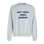 Sweatshirt Drole de Monsieur , Blue , Heren