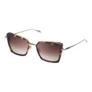 Perplexer Zonnebril Tortoise Haze White Gold Dita , Brown , Unisex