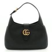 Pre-owned Leather shoulder-bags Gucci Vintage , Black , Dames