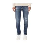 Raggae Denim Wortel Fit Jeans PT Torino , Blue , Heren