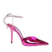 Fucsia Leren Pumps Enkelband Jimmy Choo , Pink , Dames