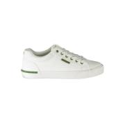 Witte polyester sneakers met veters, contrastdetails, logo Carrera , W...