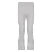 Grijze Flared Hem Broek voor Vrouwen RRD , Gray , Dames