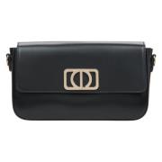 Dames Kleine Zwarte Baguette Handtas Er00115405 Estro , Black , Dames