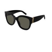 Klassieke zonnebril in zwart Saint Laurent , Black , Dames