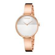 Stijlvolle Dames Stoffen Horloges Calvin Klein , Pink , Dames