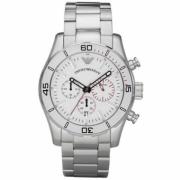 Roestvrijstalen Herenhorloge Zilverkleur Emporio Armani , Gray , Heren