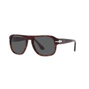 Jean Aviator Zonnebril Donker Havana Persol , Brown , Unisex