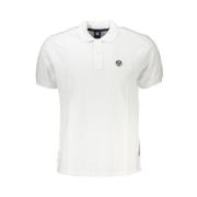 Wit Katoenen Poloshirt met Korte Mouwen North Sails , White , Heren