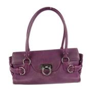 Pre-owned Fabric handbags Salvatore Ferragamo Pre-owned , Purple , Dam...