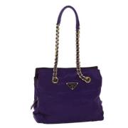 Pre-owned Fabric prada-bags Prada Vintage , Purple , Dames