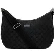 Pre-owned Canvas shoulder-bags Gucci Vintage , Black , Dames