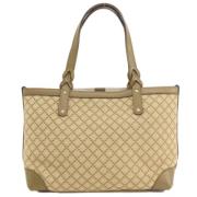 Pre-owned Canvas handbags Gucci Vintage , Beige , Dames