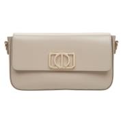 Dames Kleine Beige Baguette Handtas Er00115407 Estro , Beige , Dames