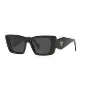 Zwarte zonnebril met donkergrijze lenzen Prada , Black , Dames