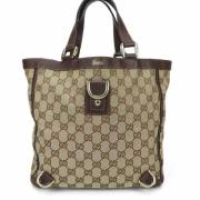 Pre-owned Canvas handbags Gucci Vintage , Beige , Dames