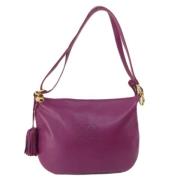 Pre-owned Leather shoulder-bags Loewe Pre-owned , Purple , Dames