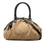 Pre-owned Canvas handbags Gucci Vintage , Beige , Dames