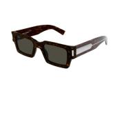 572 Zonnebril in Havana Kleur Saint Laurent , Brown , Unisex