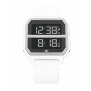 Stijlvolle Heren Quartz Horloge Wit Siliconen Adidas , White , Heren