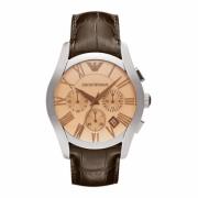 Roestvrij Stalen Quartz Herenhorloge Emporio Armani , Gray , Heren