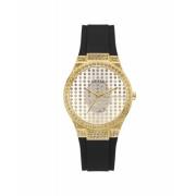 Quartz Horloge met Siliconen Band Guess , Yellow , Dames