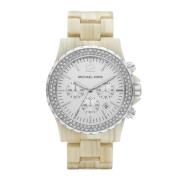 Beige Dames Kwarts Hars Horloge Michael Kors , Beige , Dames