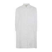 Oversized Boxy Shirt Jil Sander , White , Dames