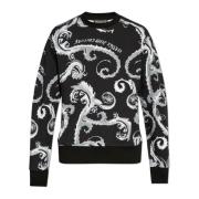 Sweatshirt met een patroon Versace Jeans Couture , Black , Heren