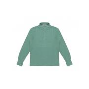 Lange mouwen shirt met 3 knopen La Fileria , Green , Heren