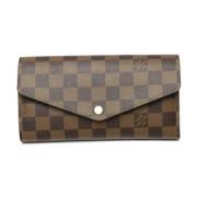 Pre-owned Canvas wallets Louis Vuitton Vintage , Brown , Dames