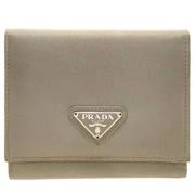 Pre-owned Nylon wallets Prada Vintage , Gray , Dames