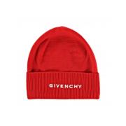 Geribbeld Logo Detail Lichtgewicht Pet Givenchy , Red , Dames