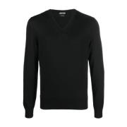 Zwarte Sweatshirt Ss23 Herenmode Tom Ford , Black , Heren