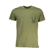 Gedrukt Logo Ronde Hals T-Shirt Cavalli Class , Green , Heren