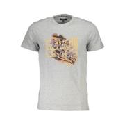 Print Logo Korte Mouw Tee Cavalli Class , Gray , Heren