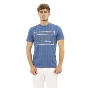 Elegant Blauw Kortemouw T-Shirt Baldinini , Blue , Heren