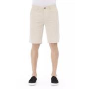 Beige Bermuda Shorts van katoen Baldinini , Beige , Heren